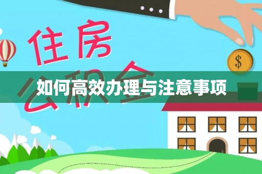 吴起如何高效办理与注意事项
